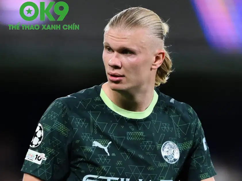 Haaland đã ghi bàn ở 9 trận liên tiếp gần đây trong màu áo Man City (Ảnh: Goal)